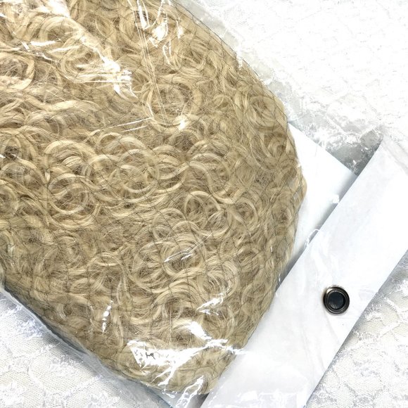 80’s Blonde Extra Long Curly Character Wig Rubies NWT - Picture 5 of 13